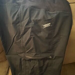 Cherokee Black Cargo Maternity Scrub Pants